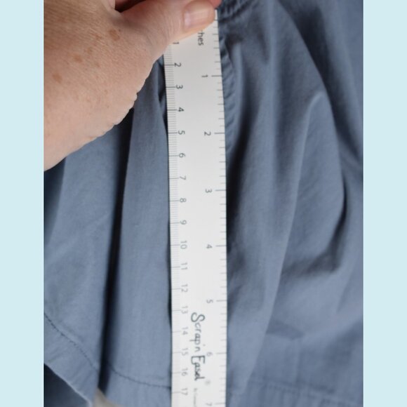 Patagonia Shorts Men's XL Nomader Blue Gray Cargo Pocket Mid Rise elastic waist - Picture 13 of 13